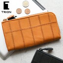 【最大700円OFFクーポン】L字ファスナー長財布 TRION トライオン グラブレザー DPC804TWRメンズ 牛革 本革 ギフト プレゼント【選べるノベルティ】
