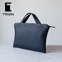 【当店限定】マチなしブリーフB5 TRION トライオン SS114(V) ビジネスバッグ ブリーフケース33cm サフィアーノレザー ドキュメントケース 通勤メンズ レディース 牛革 本革 【メッセージカード ラッピング無料】【選べるノベルティ】