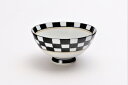 【有田焼 楽々シリーズ 黒市松 ミニ茶碗 (化粧箱入り)】有田焼 磁器 お茶わん めし碗 ごはん茶碗 小さめ 少なめ 黒 手書き 小鉢 ごはん おしゃれ 和食器 ギフト 引き出物 内祝い プレゼント