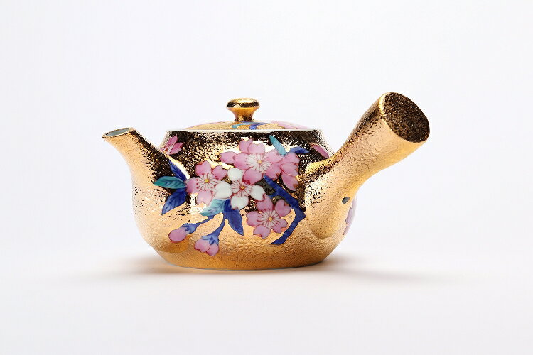 有田焼 金龍窯 金彩桜 茶器セット(木箱付)】有田焼 磁器 急須 有田焼 金龍窯 金彩桜 茶器セット(木箱付)】有田焼 磁器 急須