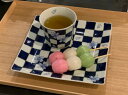 【有田焼 そうた窯 染付市松桜 6寸正角皿】有田焼 磁器 角皿 プレート 取皿 青 手書き 刺身 サラダ 魚料理 お花見 おしゃれ 和食器 ギフト 引き出物 内祝い プレゼント