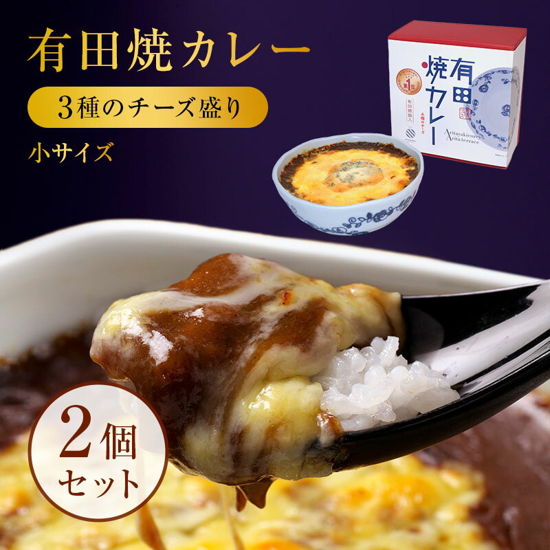 【公式ショップ】三種のチーズ盛り有田焼カレー（小）2個セット チーズカレー スパイスカレー スパイス スパイシー 誕生日 内祝い 佐賀牛 2食 冷凍 ご当地 敬老の日 ギフト 贈り物 ゴルゴンゾーラ