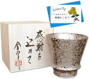 父の日プレゼント 焼酎グラス 有田焼 感謝を込めた父の日ギフト 銀彩 メッセージカード付き 木箱入り