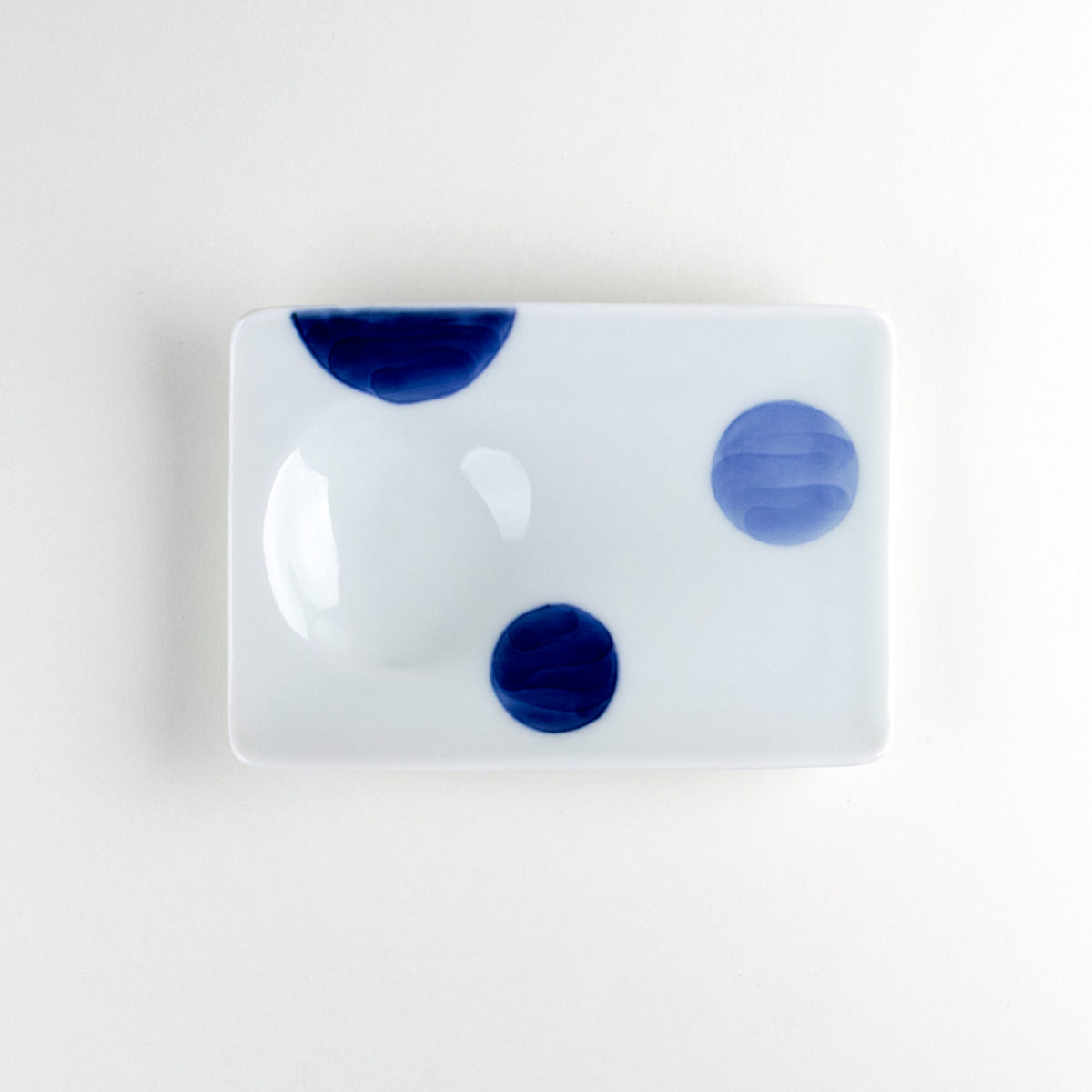 しょうゆ皿 小皿 11.3cm おしゃれ 和食器 有田焼 日本製 二彩丸紋 醤油小皿