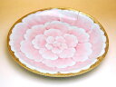 お皿 大きめ 和食器 おしゃれ 有田焼 陶磁器 日本製 金濃ピンク牡丹 尺皿