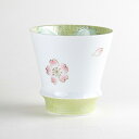 焼酎グラス 焼酎カップ ロックグラス おしゃれ 有田焼 陶磁器 日本製 匠の蔵シリーズ 舞さくら(グリーン)至高の焼酎グラス