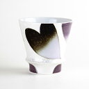 焼酎グラス 焼酎カップ ロックグラス おしゃれ 有田焼 陶磁器 日本製 匠の蔵シリーズ ハート(黒) 至高の焼酎グラス