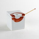 【ブラックフライデー ポイント5倍】薬味入れ 七味入れ 有田焼 陶磁器 日本製 思い花 薬味入 竹サジ付