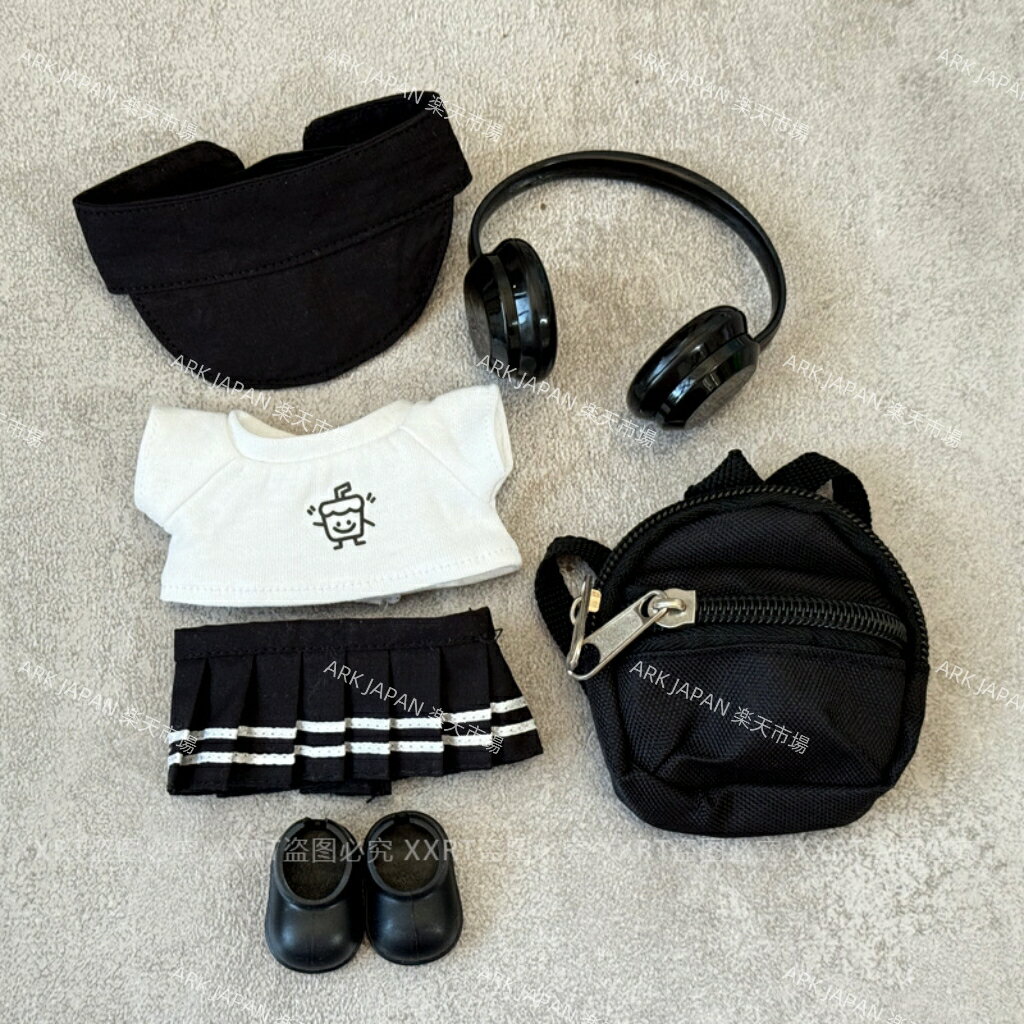 THE MONSTERS Exciting Macaron ぬいぐるみ用服 LABUBU ラブブ マカロン洋服/ズボン/靴/ネクタイ/帽子/スーツ ぬいぐるみ 服 17cm ぬいぐるみ 服セット