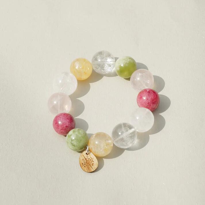 Frosted Berry（フロステッドベリー）天然石ブレスレット　パワーストーン　水晶　誕生日　プレゼント　仕事運　恋愛運　金運　癒し　厄除け　オーダーメイド