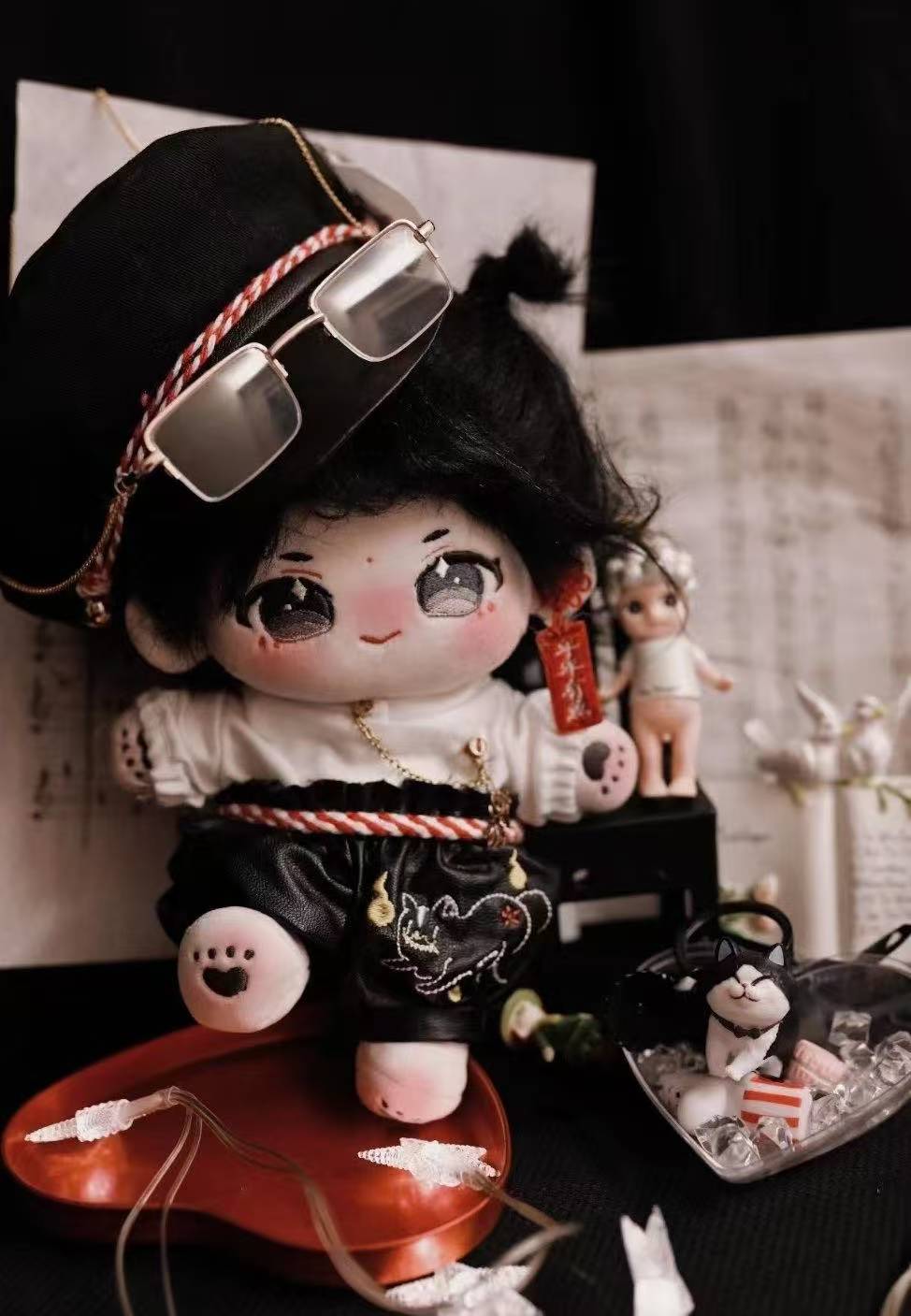 20cm 綿花の人形 コットンドール ミニ洋服 韓国ファッション アイドル衣装 ぬいぐるみ用服 洋服/ズボン/靴/ネクタイ/帽子/スーツ ぬいぐるみ 服 20cm ぬいぐるみ 服セット