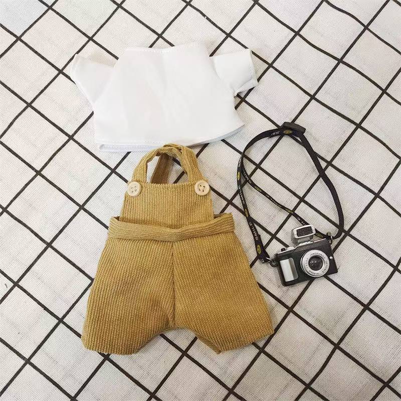 Rakuten - 20cm 綿花の人形 コットンドール ミニ洋服 韓国ファッション アイドル衣装 ぬいぐるみ用服 洋服/ズボン/靴/ネクタイ/帽子/スーツ ぬいぐるみ 服 20cm ぬいぐるみ 服セット