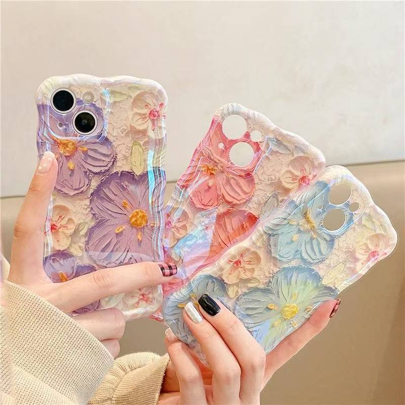 Rakuten - 全機種対応iphone16ケース iphoneカバー スマホケース スマホカバー スマートフォンケース iPhone12 iPhone13 iPhone11 iPhoneXR iPhoneXS iPhoneX MaxPro Max case アイフォン14ケース 韓国 携帯カバーカラフル フラワー 油絵 レトロ 立体的なお花 かわいい iphone14PRO MAX