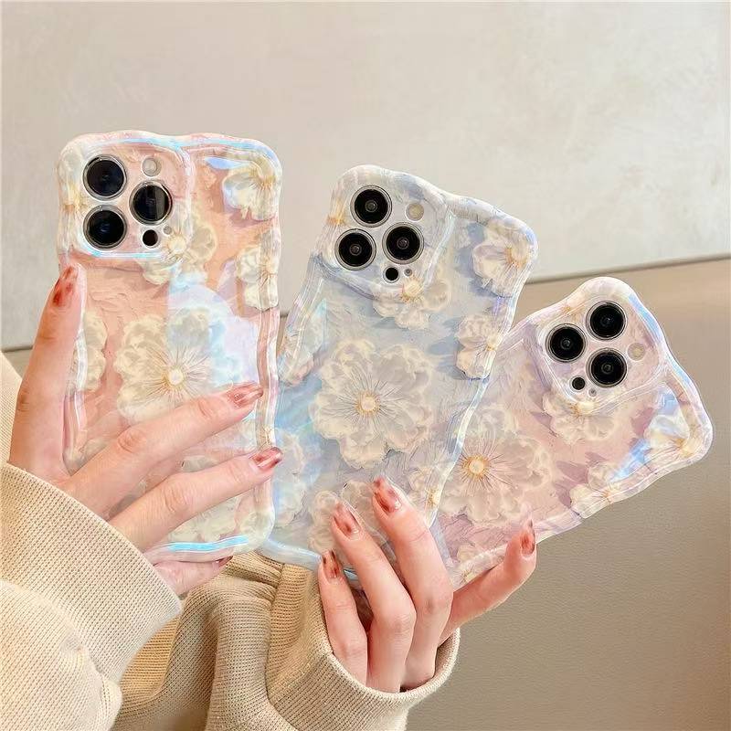 Rakuten - 全機種対応iphone16ケース iphoneカバー スマホケース スマホカバー スマートフォンケース iPhone12 iPhone13 iPhone11 iPhoneXR iPhoneXS iPhoneX MaxPro Max case アイフォン14ケース 韓国 携帯カバーカラフル フラワー 油絵 レトロ 立体的なお花 かわいい iphone14PRO MAX
