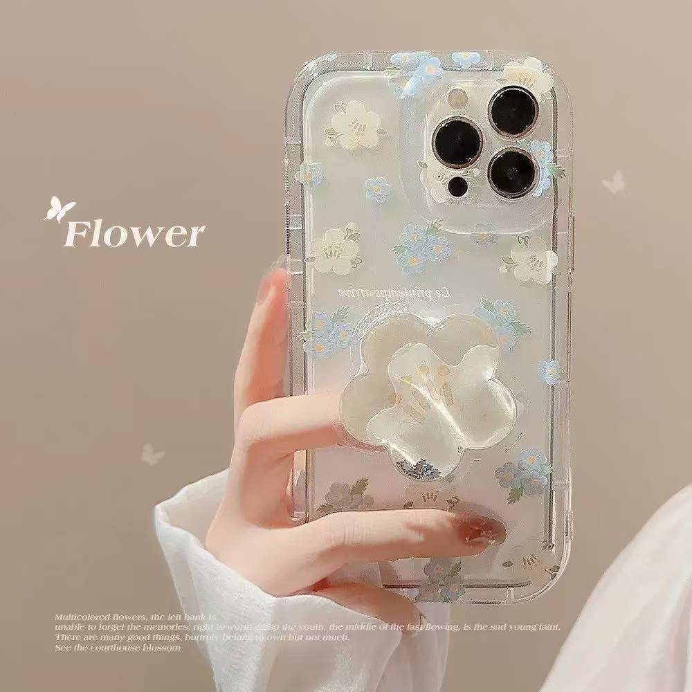 乐天商城 - 花スタンド付きケーススマホケース クリア iPhone16 Pro 14 ケース iPhone13 12 iPhone SE 携帯ケース 耐衝撃 アイフォン11 スマホ 携帯 アイホン15 ケース 透明
