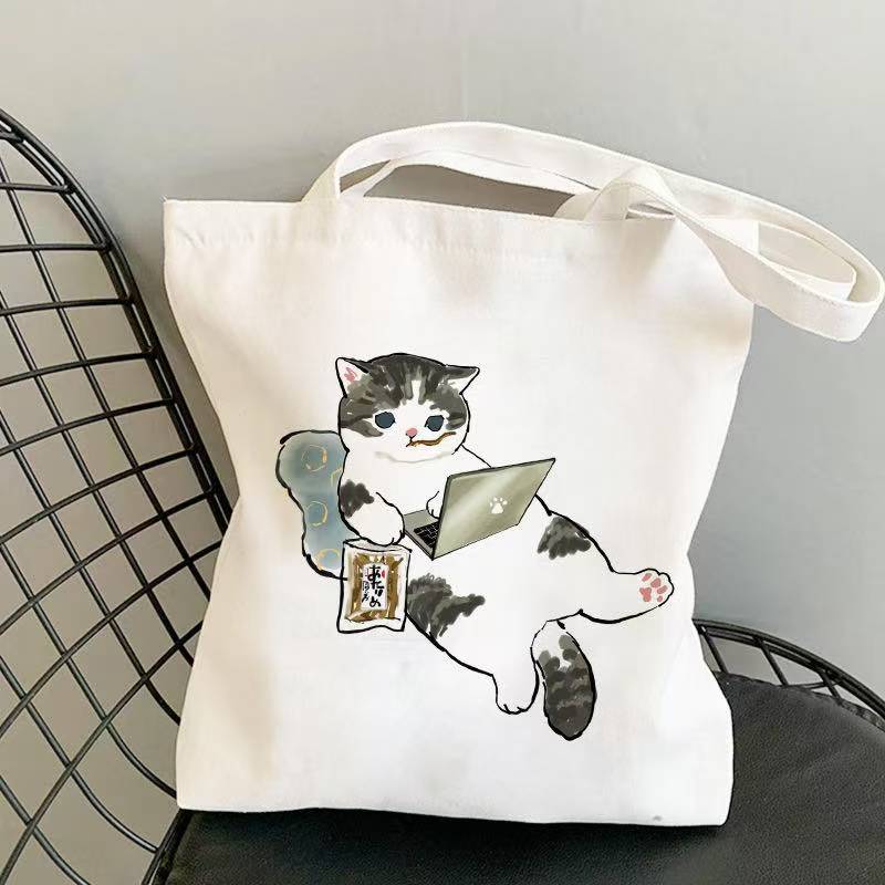 Rakuten - 猫 トートバッグ 猫います 猫 トート かわいい トートバッグ レディース ネコ ランチバッグ ランチトート ネコ柄 手提げ トートバッグ