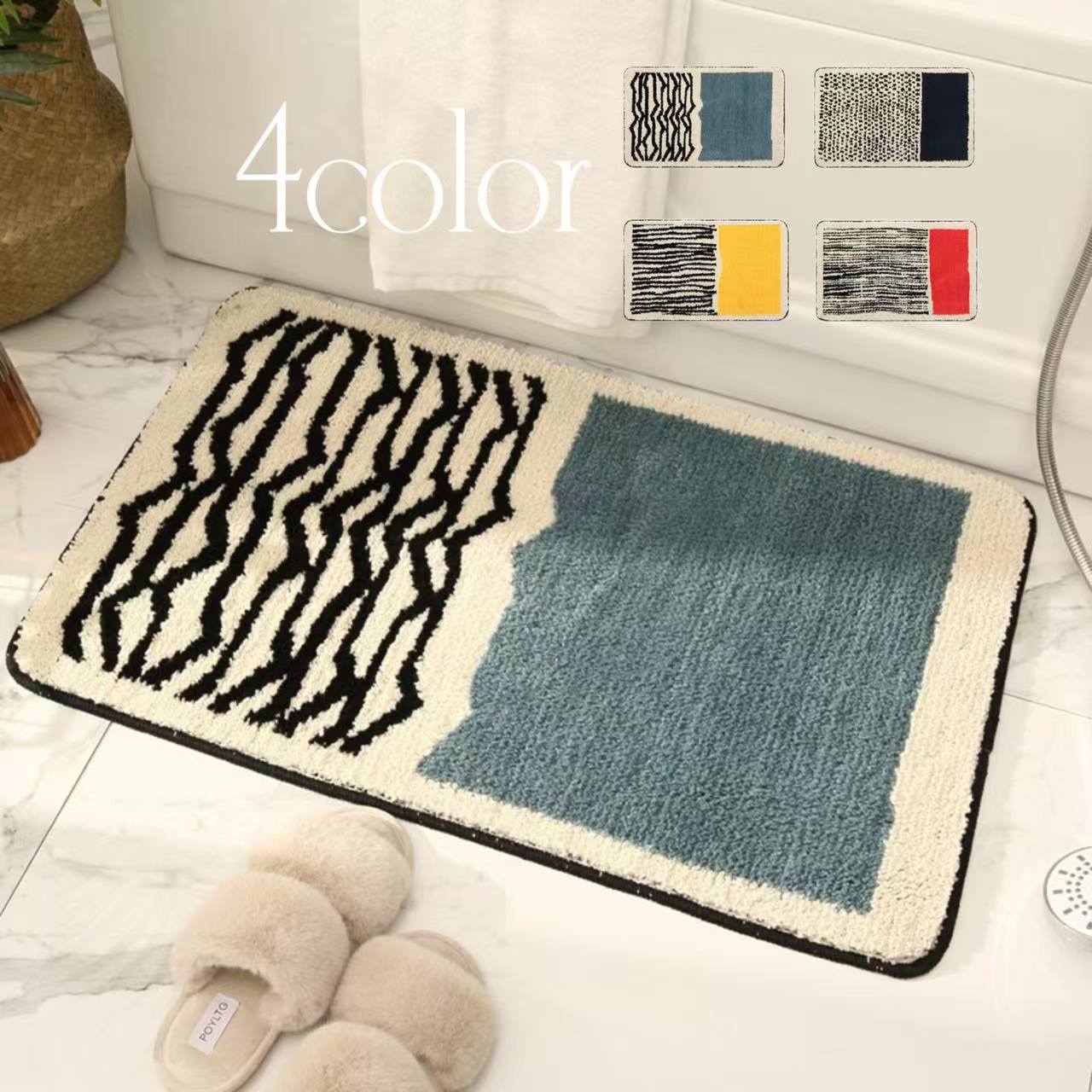 北欧風 かわいい花柄 玄関マット おしゃれ 室内 かわいい 屋内用 玄関マット 屋内 洗える おしゃれ 室内 滑り止め 40x60 50x80