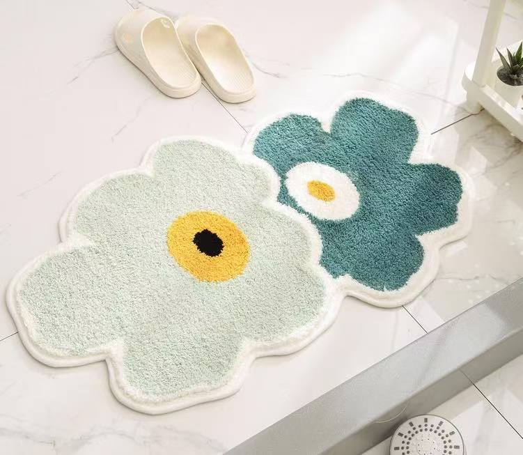 北欧風 かわいい花柄 玄関マット おしゃれ 室内 かわいい 屋内用 玄関マット 屋内 洗える おしゃれ 室内 滑り止め 40x60 50x80
