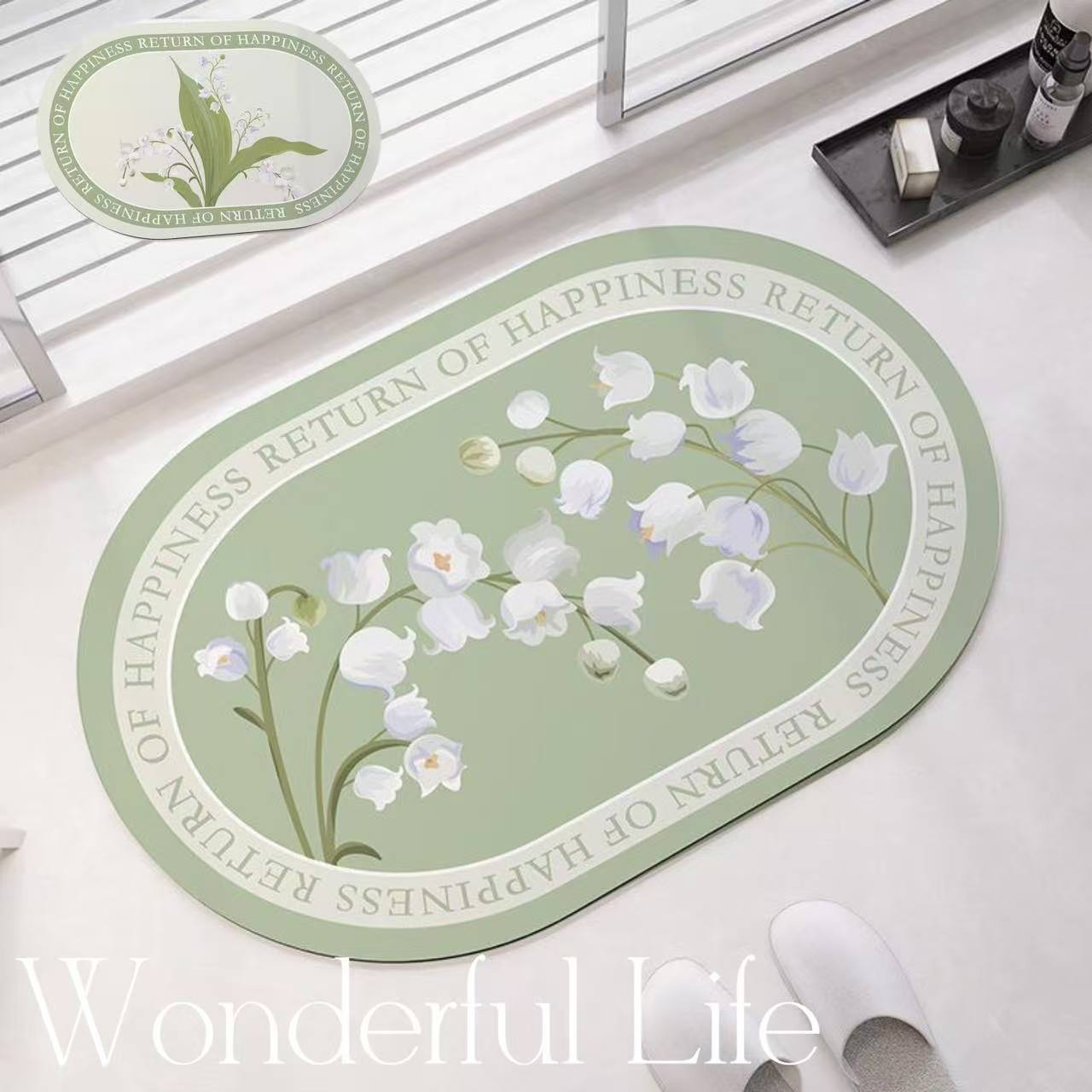 吸水力抜群 速乾 すべり止め付 バスマット 珪藻土 お風呂マット ソフト おしゃれ 北欧 速乾 瞬間吸水 ..