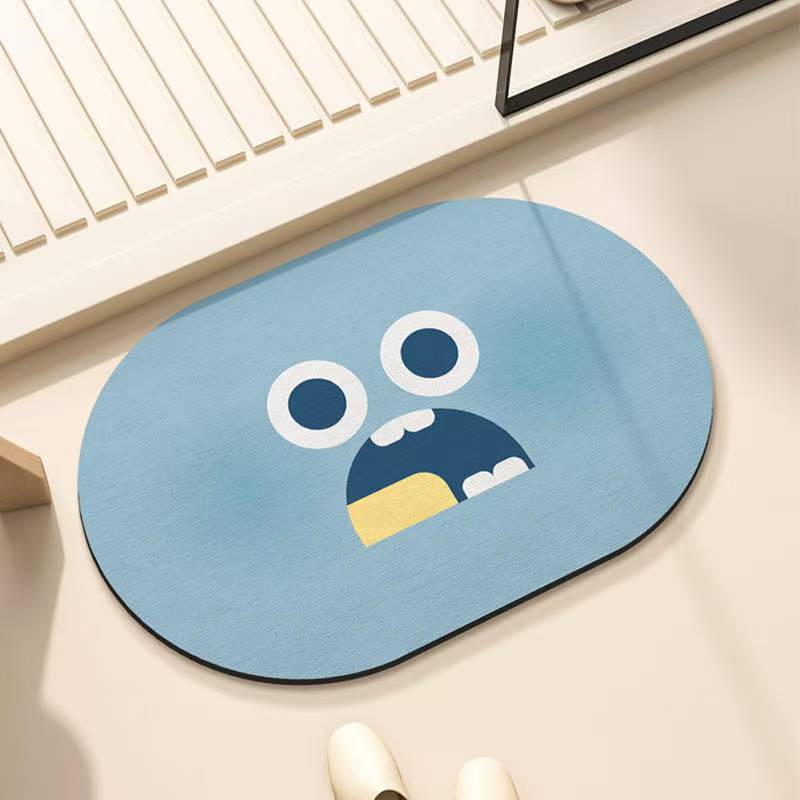 珪藻土 バスマット 速乾 ソフト 柔らか 洗える やわらか 珪藻土バスマット 割れない 抗菌 薄い 吸水 お風呂 浴室 洗面所 60 40 おしゃれ