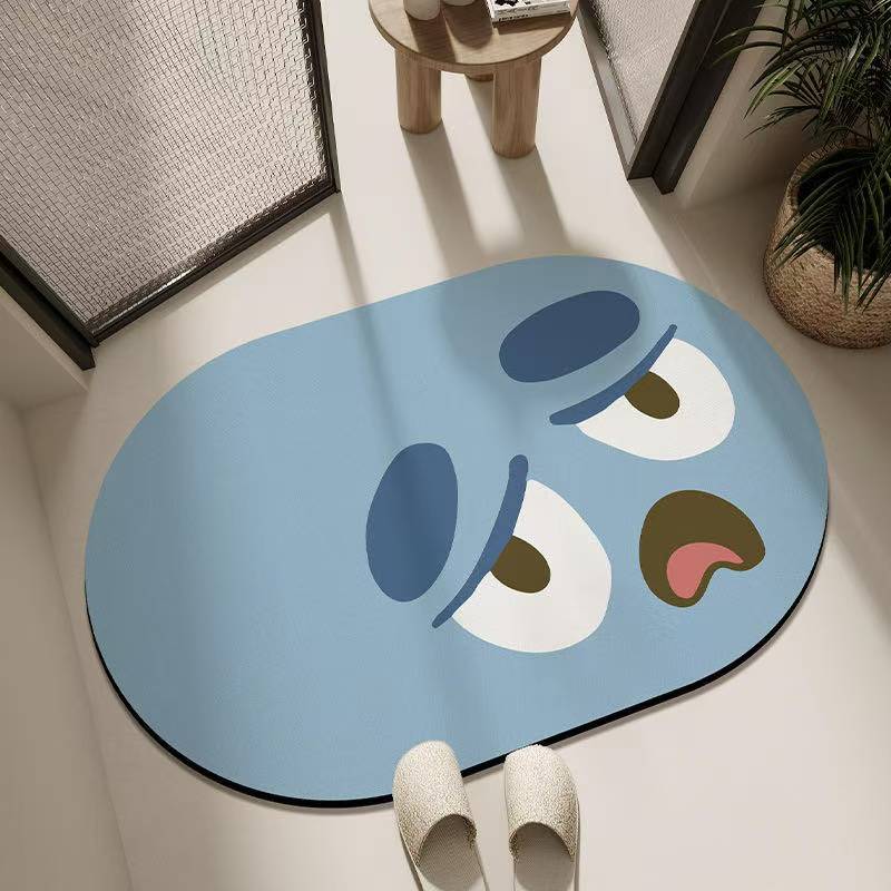 珪藻土 バスマット 速乾 ソフト 柔らか 洗える やわらか 珪藻土バスマット 割れない 抗菌 薄い 吸水 お風呂 浴室 洗面所 60 40 おしゃれ