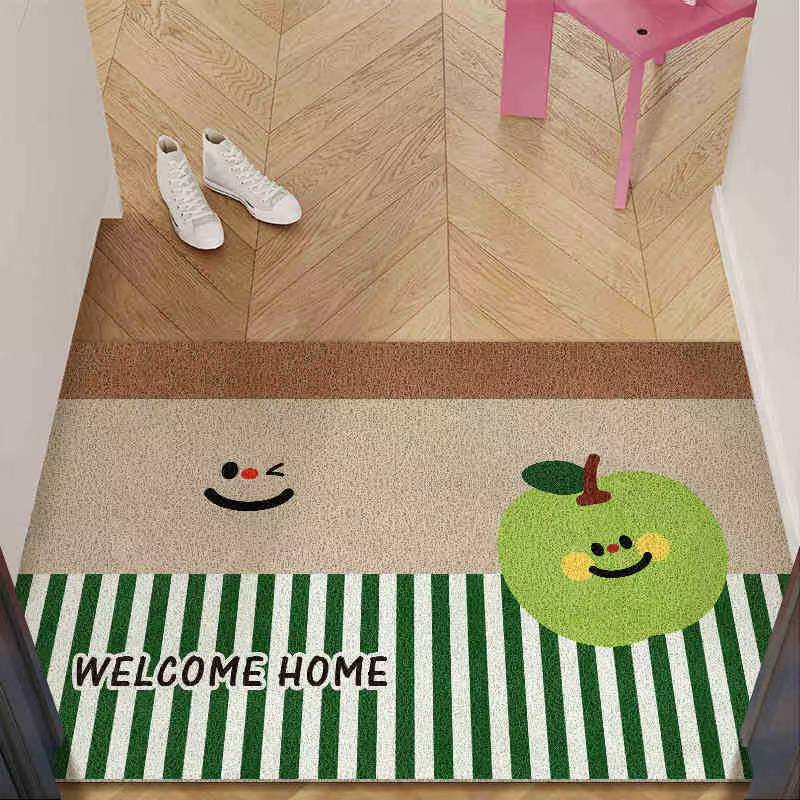 Rakuten - 玄関マット おしゃれ 屋内 風水 大判玄関マット 泥落とし カーペット 屋内 ドアマット おしゃれ 清新リーフ 泥落としマット 洗える 滑り止め オールシーズン適用 低反発 業務用 家庭用 オフィス用プレゼント