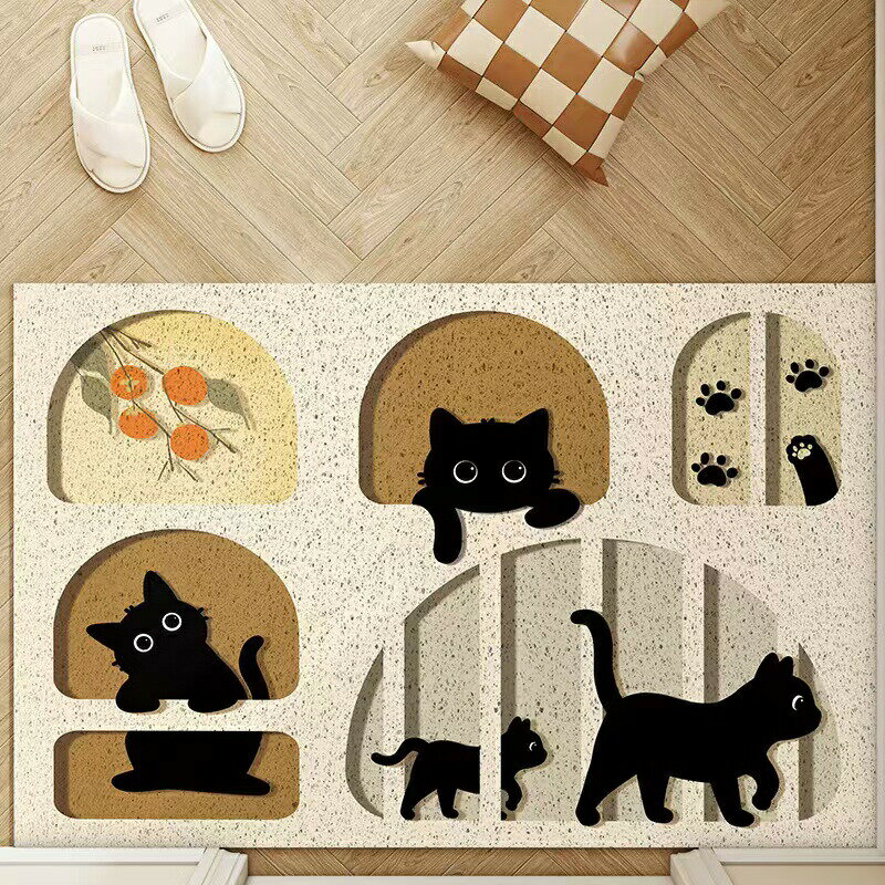 玄関マット おしゃれ 屋内 風水 大判玄関マット 泥落とし カーペット 屋内 ドアマット おしゃれ 清新リーフ 泥落としマット 洗える 滑り止め オールシーズン適用 低反発 業務用 家庭用 オフィス用クリスマスプレゼント