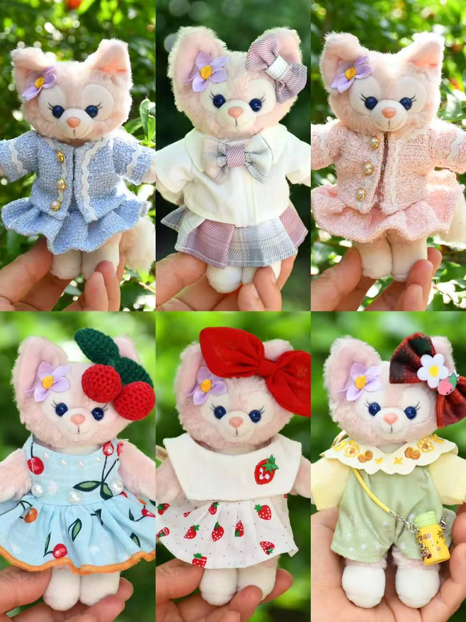 リーナベル ぬいぐるみチャーム服ぬいぐるみ用服 洋服/ズボン/靴/ネクタイ/帽子/スーツ ぬいぐるみ 服 ぬいぐるみ 服セットぬいぐるみ用服 着せ替え ミニ洋服 可愛い コスチューム 人形の服 ドール服 レースワンピース リボン スカートお洋服 かわいい おしゃれ