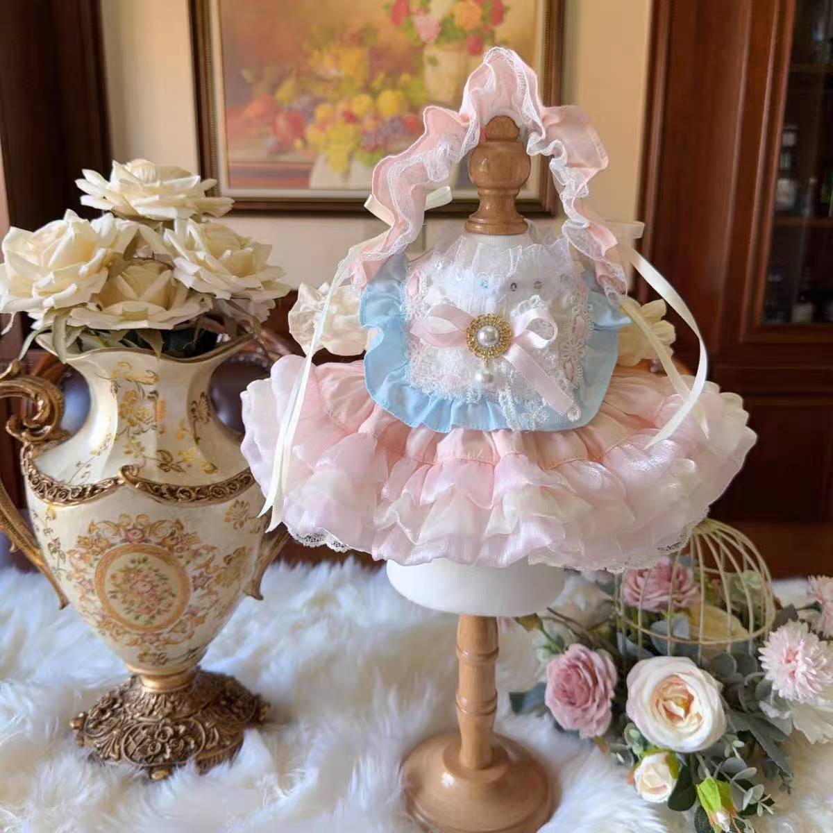 THE MONSTERS Exciting Macaron ぬいぐるみ用服 LABUBU ラブブ マカロン洋服/ズボン/靴/ネクタイ/帽子/スーツ ぬいぐるみ 服 17cm15cm ぬいぐるみ 服セット38cm服 mokoko服58cm服zimomo服