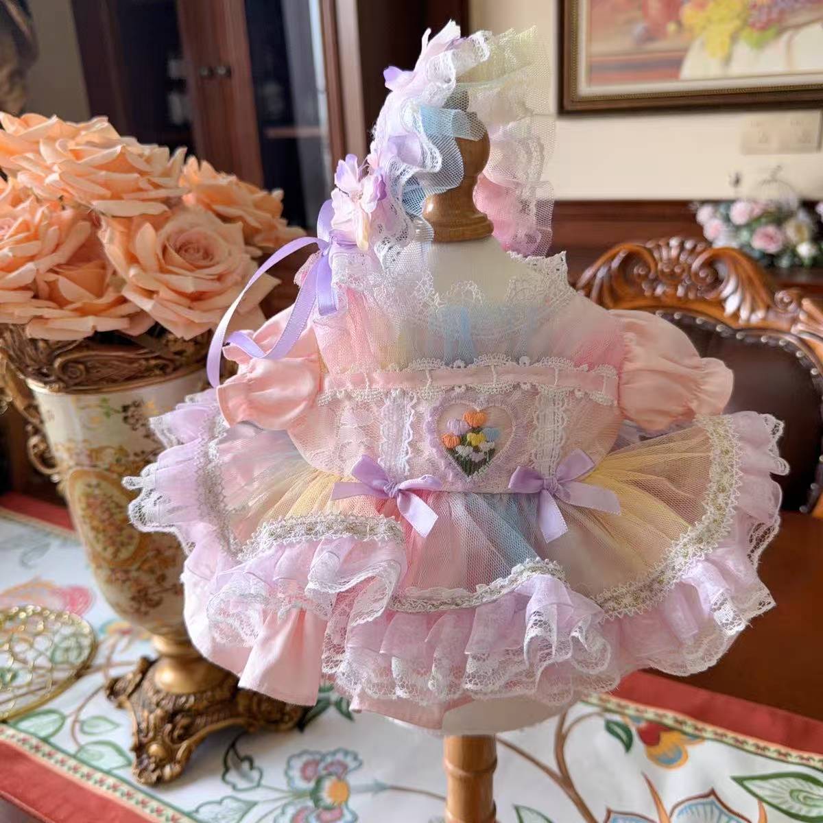 THE MONSTERS Exciting Macaron ぬいぐるみ用服 LABUBU ラブブ マカロン洋服/ズボ...