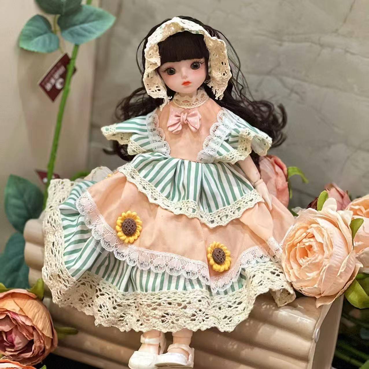 Rakuten - bjd 人形本体30cm 人形服 ドール服 1/6 30cm bjd 人形 服 小物 洋服 衣装 着せ 替え コスチューム ドレス パンツ カラー ぬい撮り 贈り物 ギフト