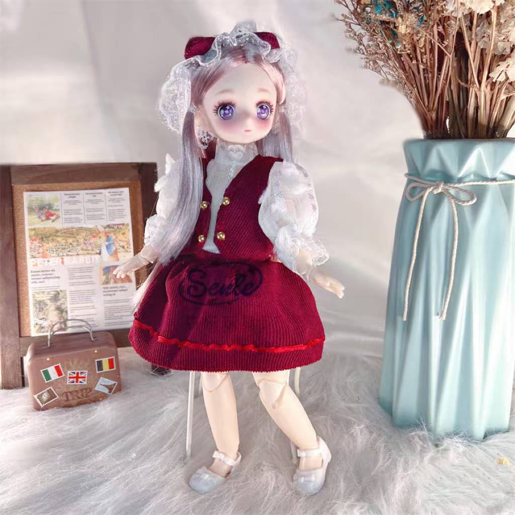 bjd �ͷ�����30cm �ͷ��� �ɡ����� 1/6 30cm bjd �ͷ� �� ��ʪ ���� ���� �夻 �ؤ� �������塼�� �ɥ쥹 �ѥ�� ���顼 �̤����� £...
