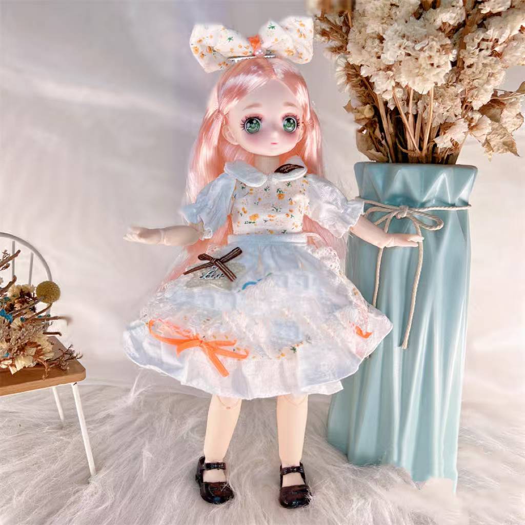 bjd 人形本体30cm 人形服 ドール服 1/6 30cm bjd 人形 服 小物 洋服 衣装 着せ 替え コスチューム ドレス パンツ カラー ぬい撮り 贈り物 ギフト