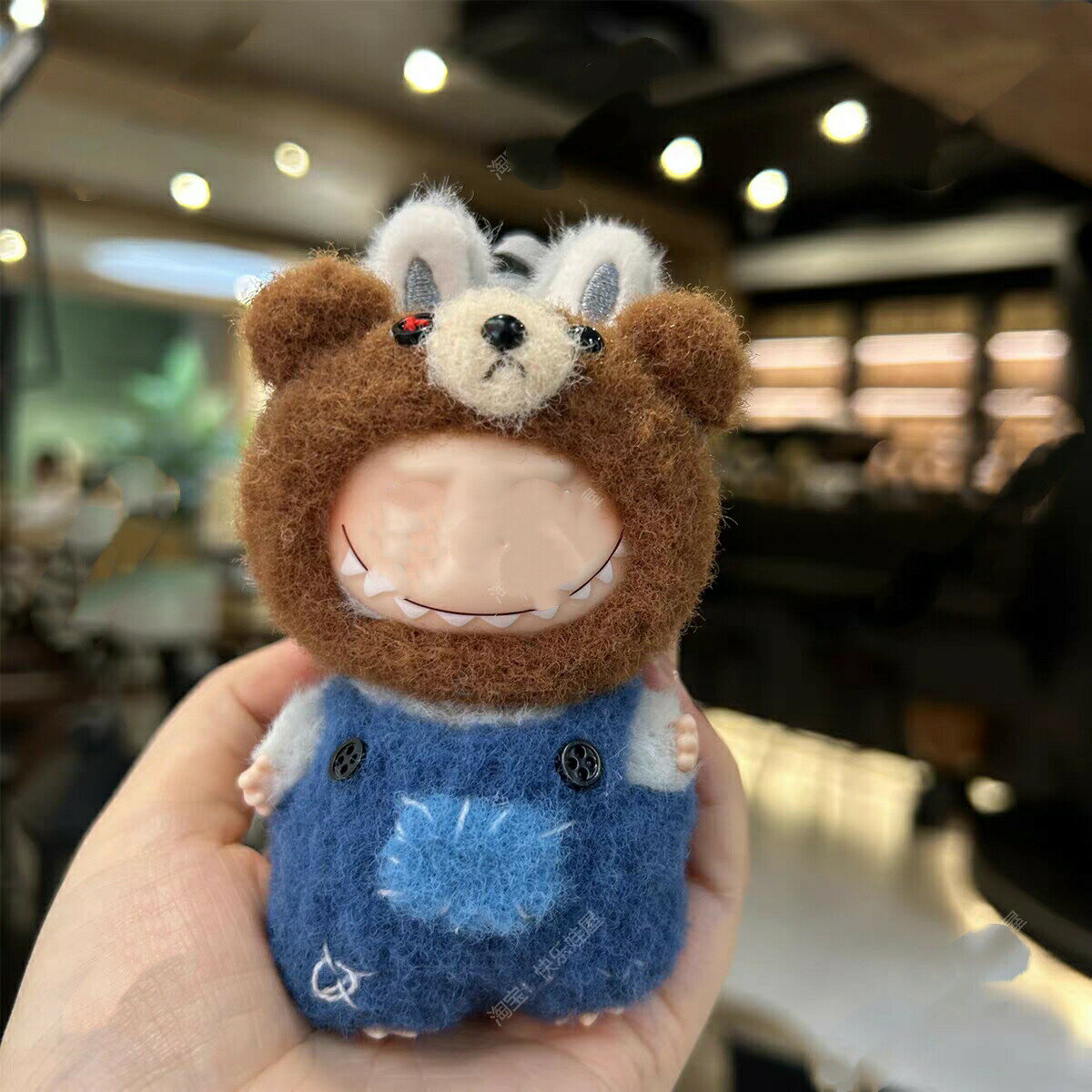 �̤���������� LABUBU 4���֥� �ޥ���������/���ܥ�/��/�ͥ�����/˹��/������ 10.5cm ���ꥹ�ޥ��� ������� �ץ쥼���