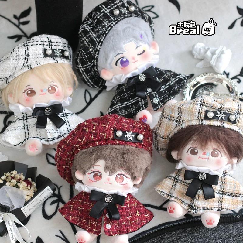 乐天商城 - ぬいぐるみ用 レースチェック柄マントとベレー帽セット 10cm-13cm サイズ おしゃれ 通販 人気 推し活 ぬい活 ギフト