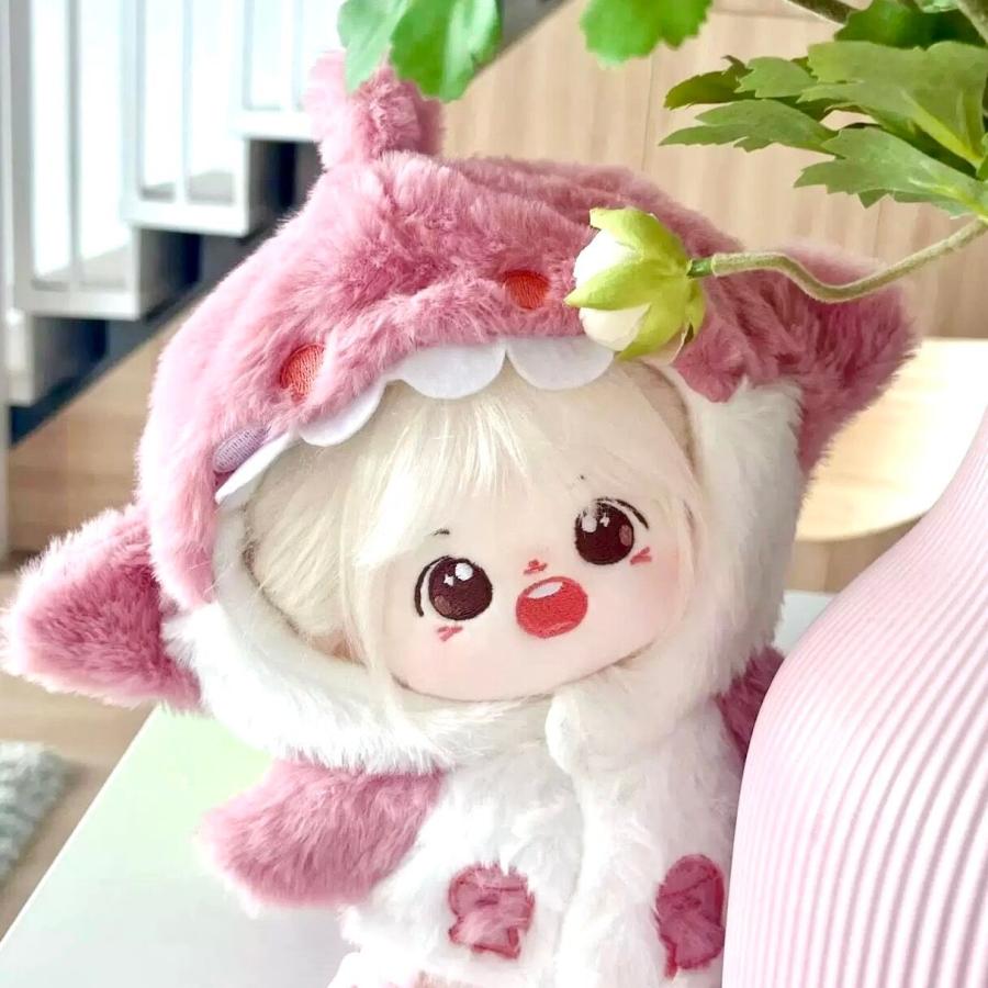 20cmぬいぐるみ用着ぐるみ服 ピンクサメ ブルーサメ コスプレ衣装 ぬい服 推し活グッズ アイドル風 おしゃれ かわいい プレゼント
