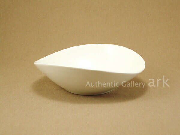 白い器 楕円鉢 Mサイズ 21cm オーバルディッシュ 白 ホワイト 白い食器 ポーセリンアート 絵付け