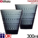 イッタラ カステヘルミ タンブラー 300ml ダークグレイ 2客セット ダークグレー ペアセット iittala Kastehelmi