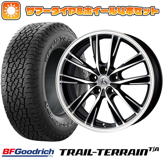 【取付対象】225/60R17 夏タイヤ ホイール4本セット BFグッドリッチ トレールテレーンT/A ORBL (5/114車用) TECHNOPIA カシーナ XV-5 17インチ【送料無料】