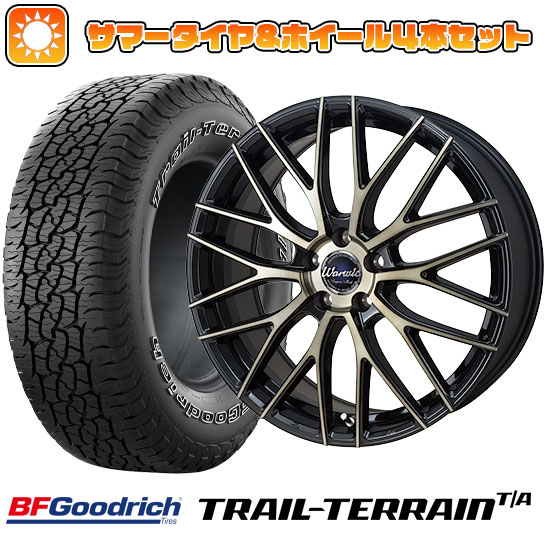 【取付対象】225/60R18 夏タイヤ ホイール4本セット BFグッドリッチ トレールテレーンT/A ORBL (5/114車用) MONZA ワーウィック エンプレス メッシュ 18インチ【送料無料】