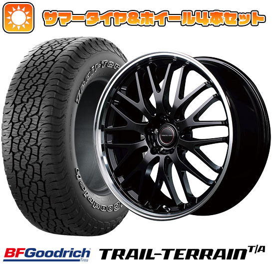 【取付対象】225/60R18 夏タイヤ ホイール4本セット BFグッドリッチ トレールテレーンT/A ORBL (5/114車用) MID ヴァーテックワン エグゼ10 18インチ【送料無料】