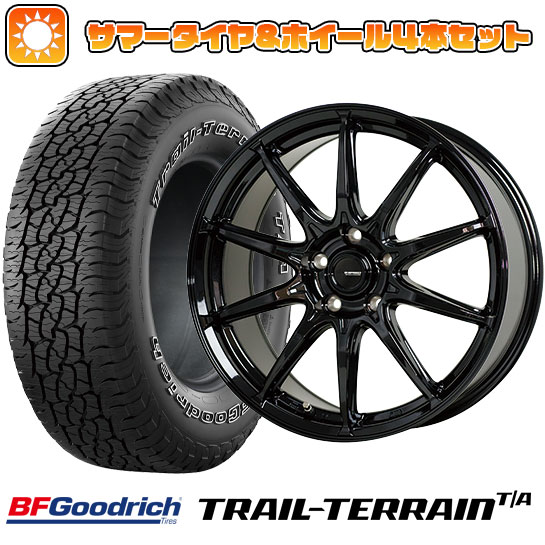 【取付対象】225/65R17 夏タイヤ ホイール4本セット (5/114車用) BFグッドリッチ トレールテレーンT/A ORWL ホットスタッフ ジースピード G-05 17インチ【送料無料】