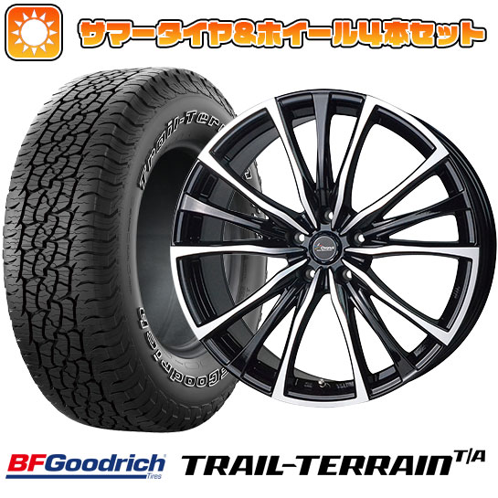 【取付対象】225/55R18 夏タイヤ ホイール4本セット (5/114車用) BFグッドリッチ トレールテレーンT/A ORBL ホットスタッフ クロノス CH-110 18インチ【送料無料】