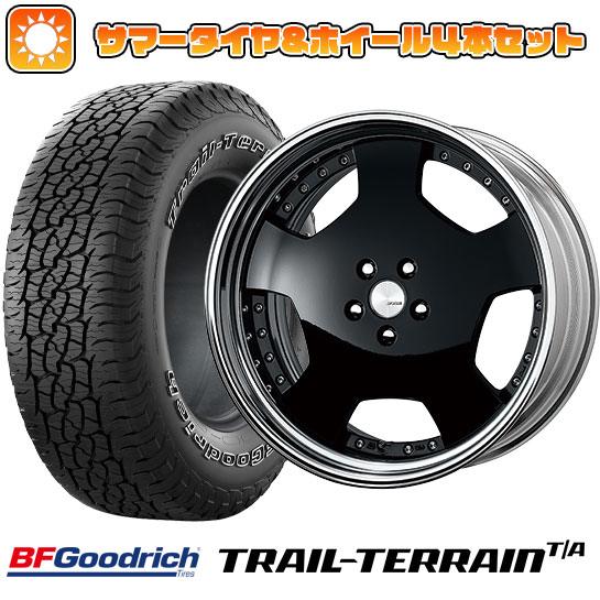 【取付対象】235/55R19 夏タイヤ ホイール4本セット BFグッドリッチ トレールテレーンT/A ORBL (5/114車用) ワーク ランベック LDZ 19インチ(送料無料)