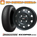 楽天アークタイヤ 楽天市場店【取付対象】145/80R12 夏タイヤ ホイール4本セット BRIDGESTONE エコピア R710 80/78N（限定） （軽自動車用） LEHRMEISTER LMG OFF-STYLE（マットブラック） 12インチ【送料無料】