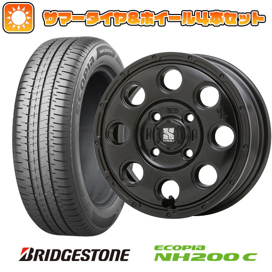 【取付対象】165/65R13 夏タイヤ ホイール4本セット BRIDGESTONE エコピア NH200 C (軽自動車用) MLJ エクストリームJ KK03 13インチ【送料無料】