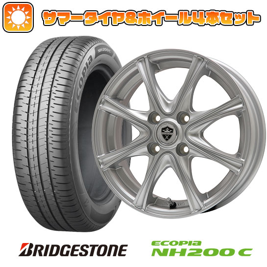 【取付対象】155/65R13 夏タイヤ ホイール4本セット BRIDGESTONE エコピア NH200 C (軽自動車用) ブランドル ER16 13インチ【送料無料】