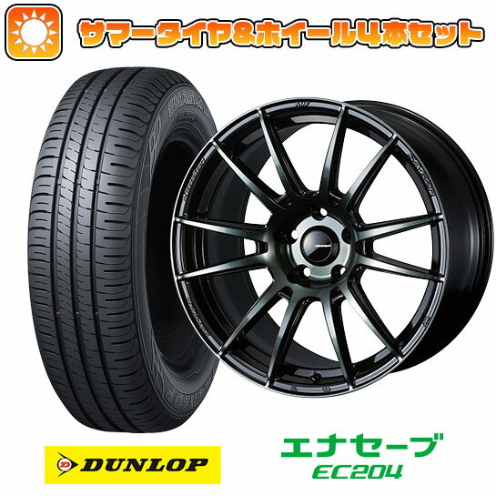 225/45R18 夏タイヤ ホイール4本セット (5/114車用) DUNLOP エナセーブ EC204 ウェッズ ウェッズスポーツ SA-62R 18インチ