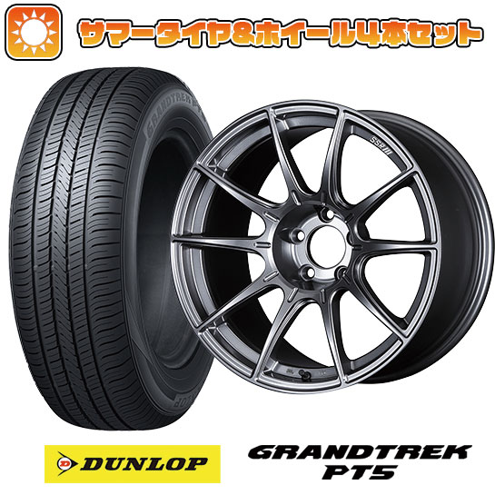 ytΏہz225/55R18 ă^C zC[4{Zbg DUNLOP OgbN PT5 (5/114ԗp) SSR GTX01 18C`yz