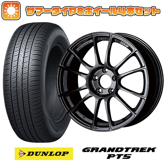 235/55R18 夏タイヤ ホイール4本セット (5/114車用) DUNLOP グラントレック PT5 SSR GTX04 18インチ